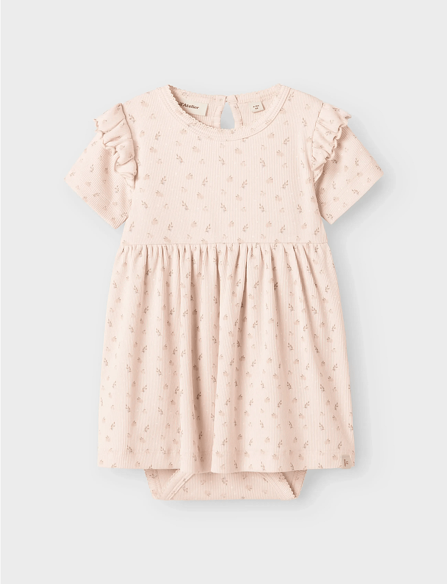Lil'Atelier - NBFGAGO KEF SS BODY DRESS LIL - peach blush - 3