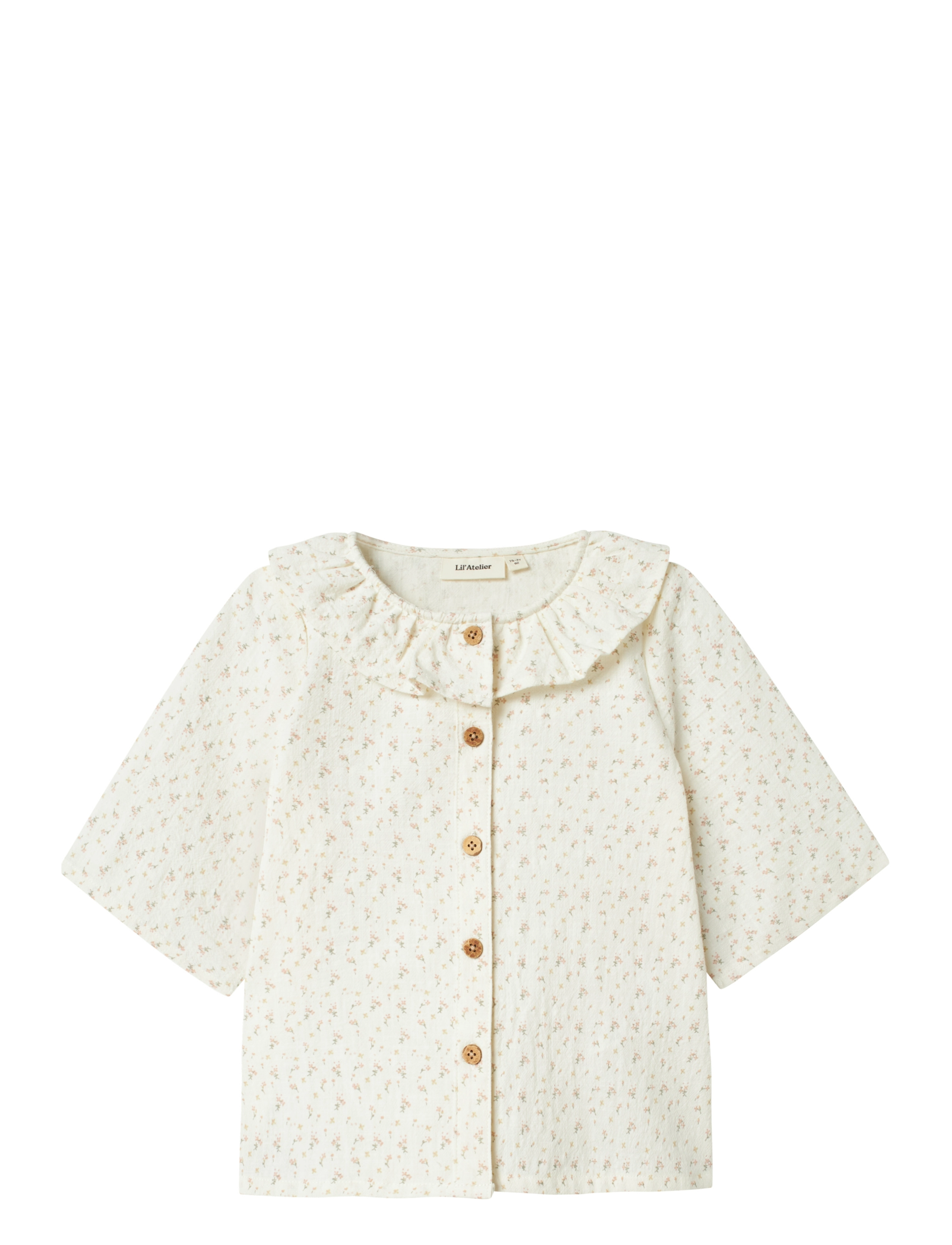 Lil'Atelier - NMFHAILEY SS LOOSE SHIRT LIL - coconut milk - 1