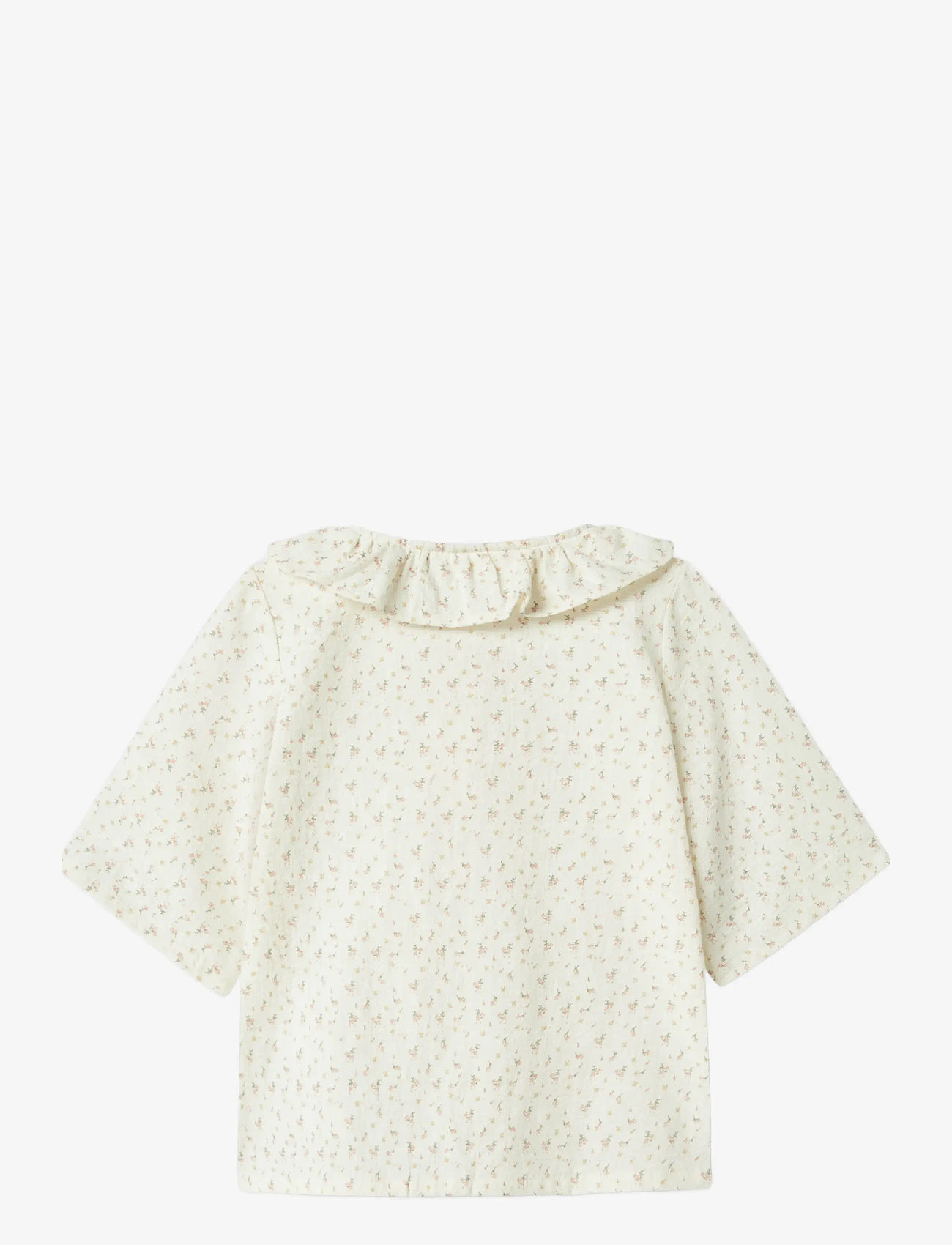 Lil'Atelier - NMFHAILEY SS LOOSE SHIRT LIL - blusen & tuniken - coconut milk - 1