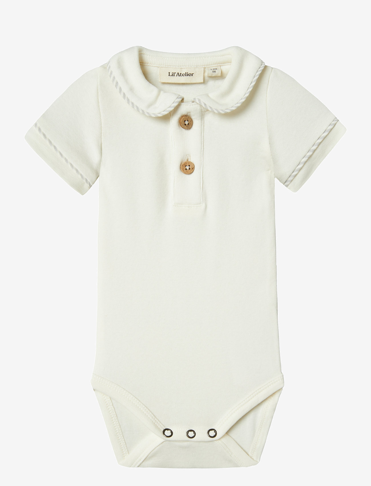 Lil'Atelier - NBMFUNDO LIO SS BODY LIL - kortærmede bodyer - coconut milk - 0