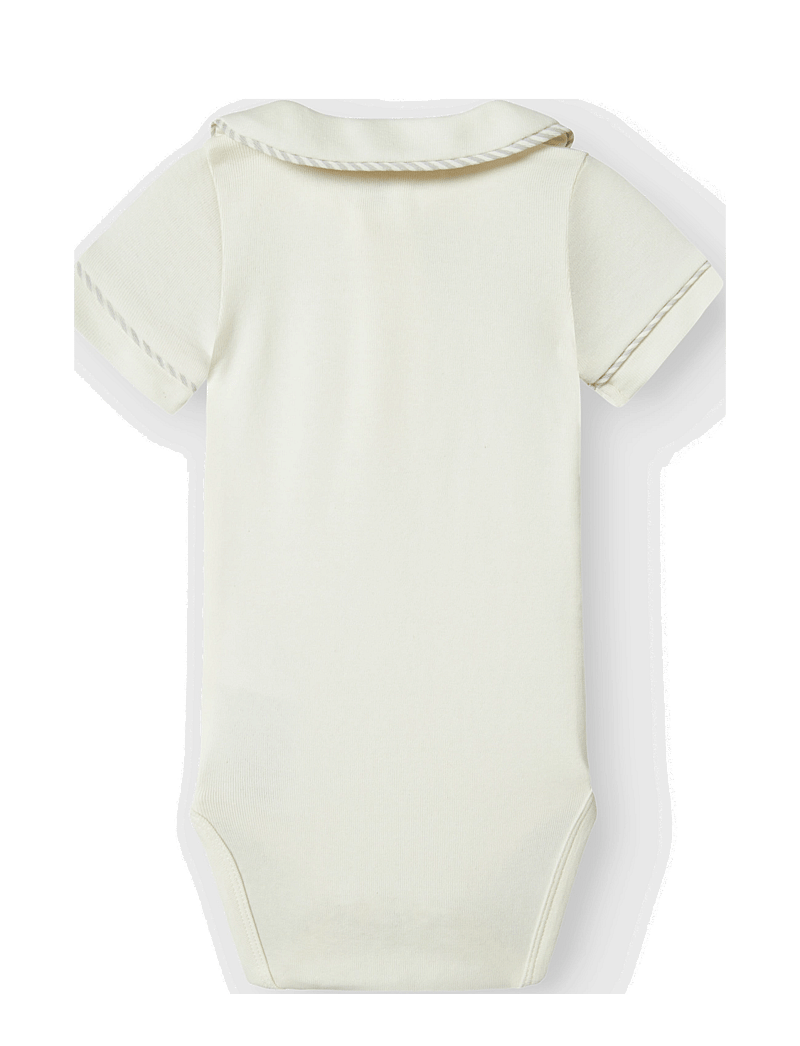 Lil'Atelier - NBMFUNDO LIO SS BODY LIL - kortærmede bodyer - coconut milk - 1