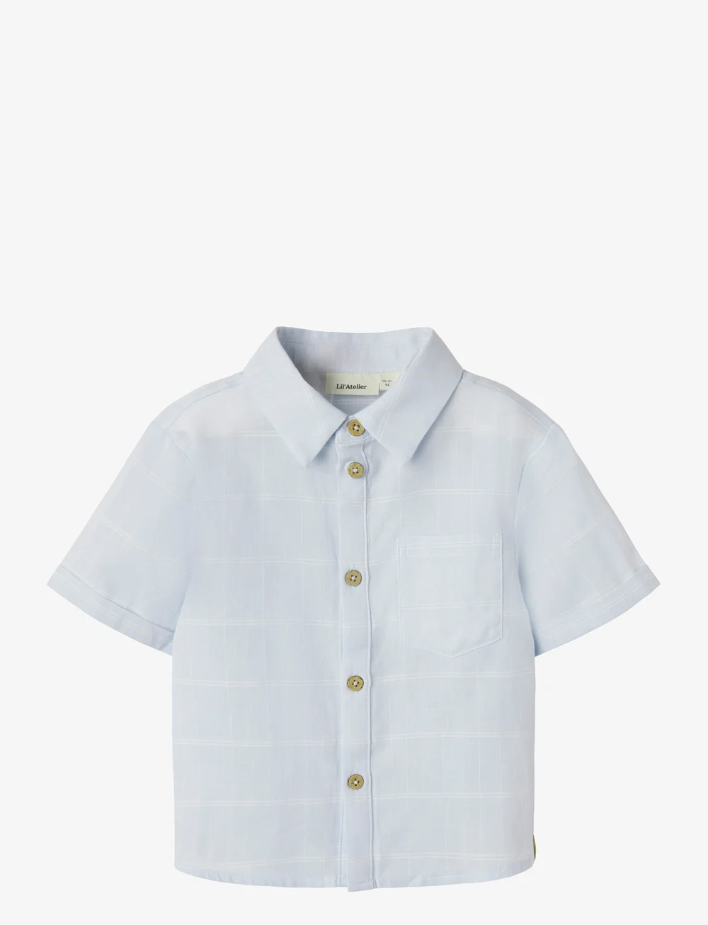 Lil'Atelier - NMMFRIDO SS LOOSE SHIRT LIL - short-sleeved shirts - ancient water - 0