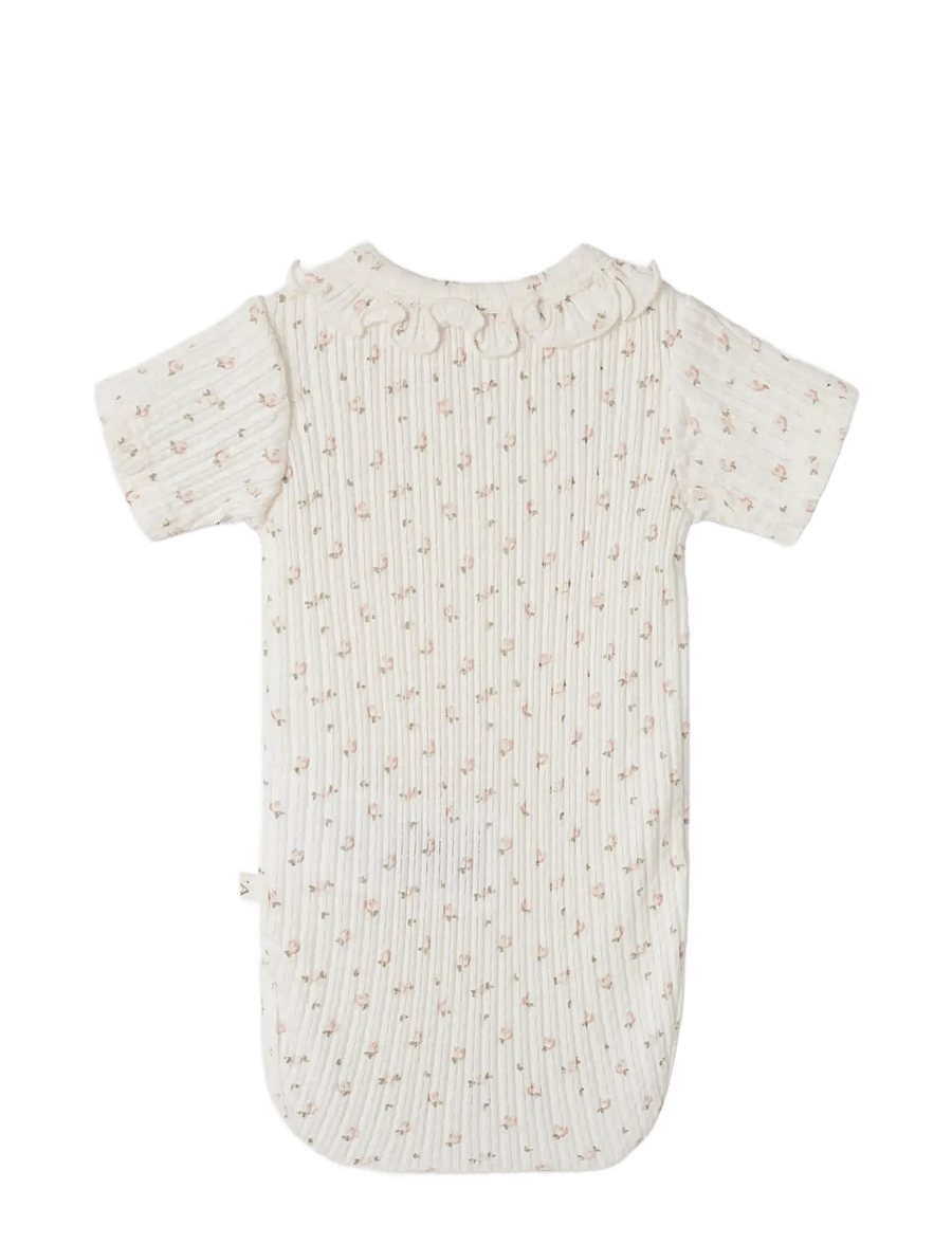 Lil'Atelier - NBFHULLA HUA SS SLIM BODY LIL - lühikeste varrukatega bodid - coconut milk - 1