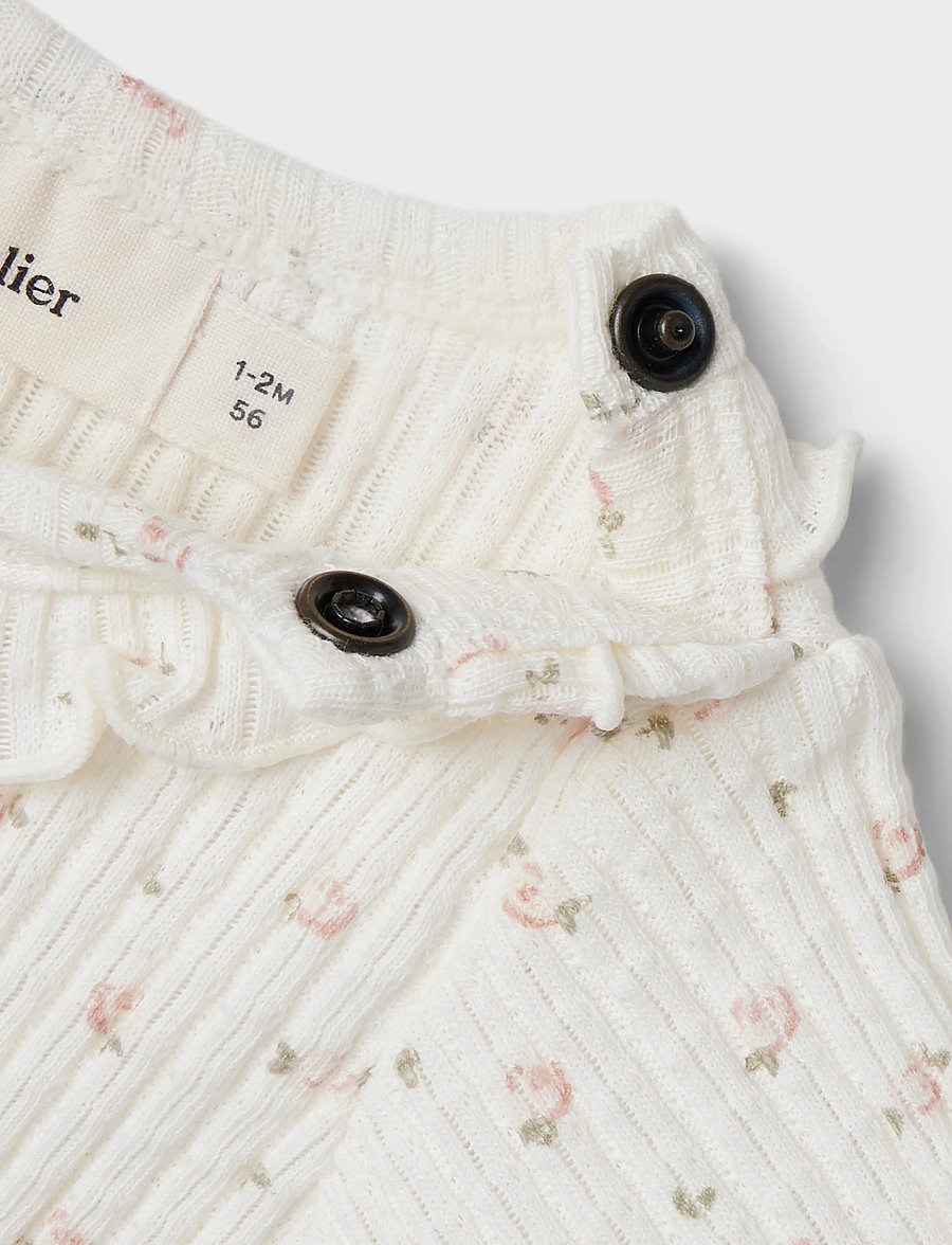 Lil'Atelier - NBFHULLA HUA SS SLIM BODY LIL - lühikeste varrukatega bodid - coconut milk - 2