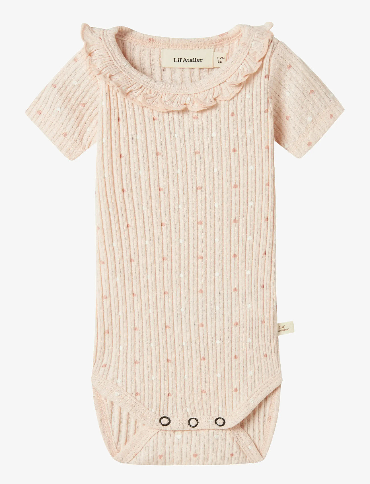 Lil'Atelier - NBFHULLA HUA SS SLIM BODY LIL - kurzärmelige bodys - peach blush - 0