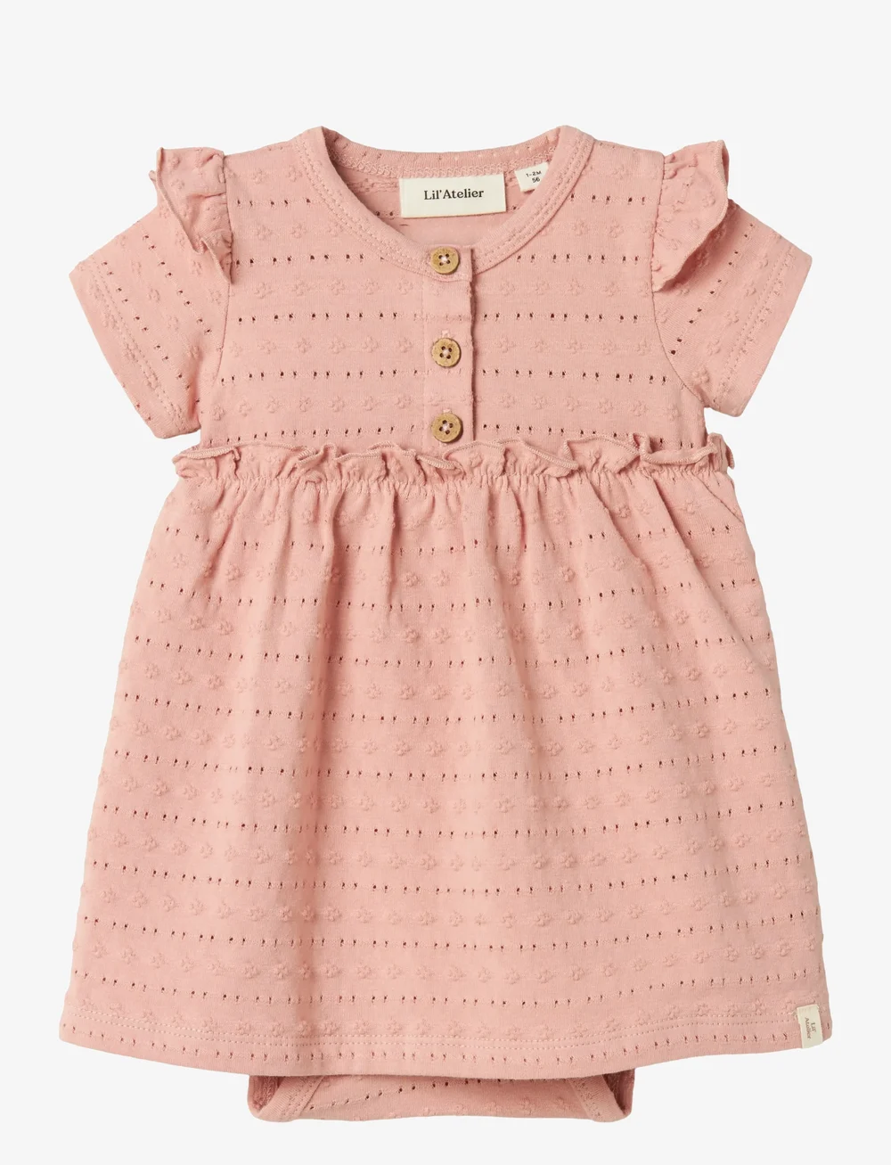 Lil'Atelier - NBFJAMLA SS BODY DRESS LIL - kortærmede babykjoler - misty rose - 0