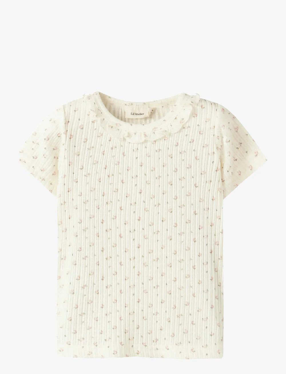 Lil'Atelier - NMFHULLA HUA SS SLIM TOP LIL - korte mouwen - coconut milk - 0