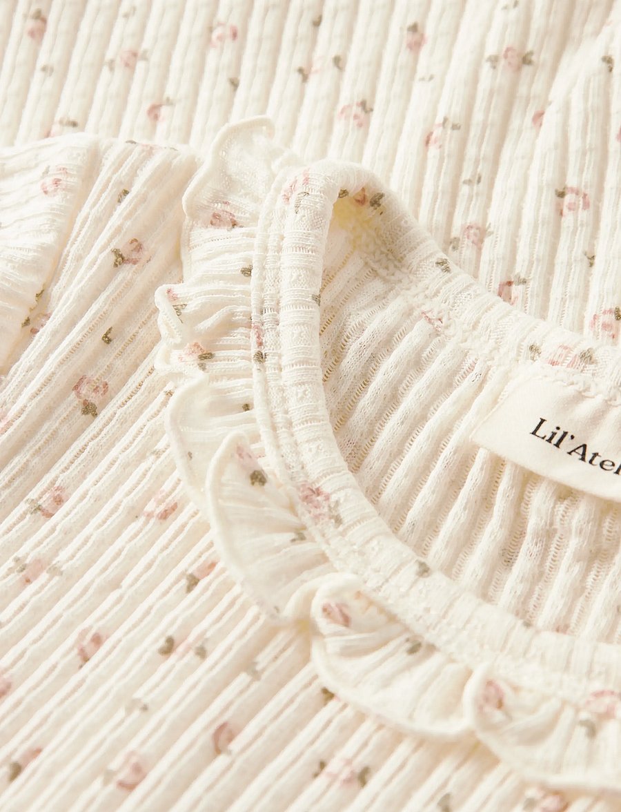 Lil'Atelier - NMFHULLA HUA SS SLIM TOP LIL - kurzärmelige - coconut milk - 3
