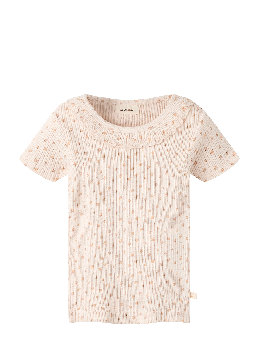 Lil'Atelier - NMFHULLA HUA SS SLIM TOP LIL - lühikeste varrukatega t-särgid - shell - 0