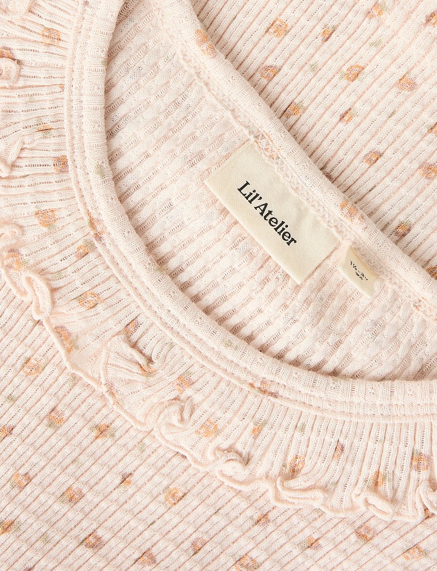 Lil'Atelier - NMFHULLA HUA SS SLIM TOP LIL - lühikeste varrukatega t-särgid - shell - 2