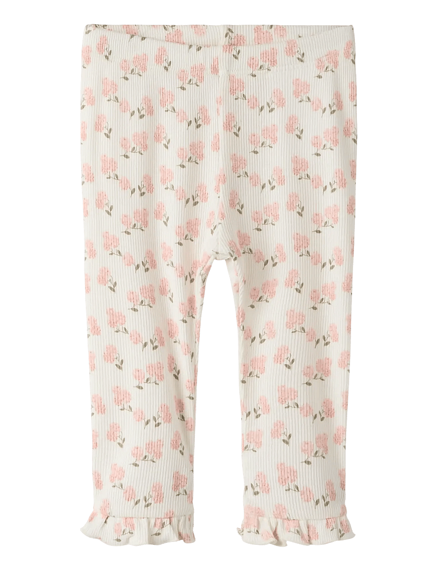 Lil'Atelier - NBFGAGO KNY SLIM LEGGINGS LIL - leggings - coconut milk - 0
