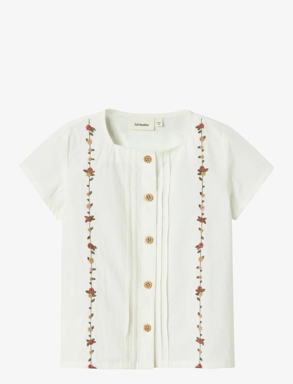 Lil'Atelier - NMFJOLENE SS LOOSE SHIRT LIL - kortärmade skjortor - coconut milk - 0