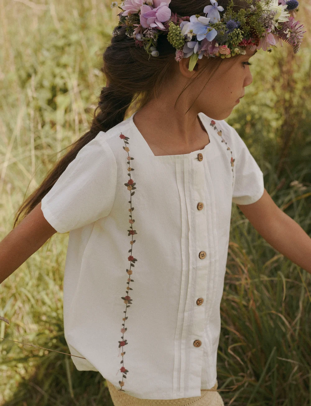 Lil'Atelier - NMFJOLENE SS LOOSE SHIRT LIL - kortärmade skjortor - coconut milk - 3