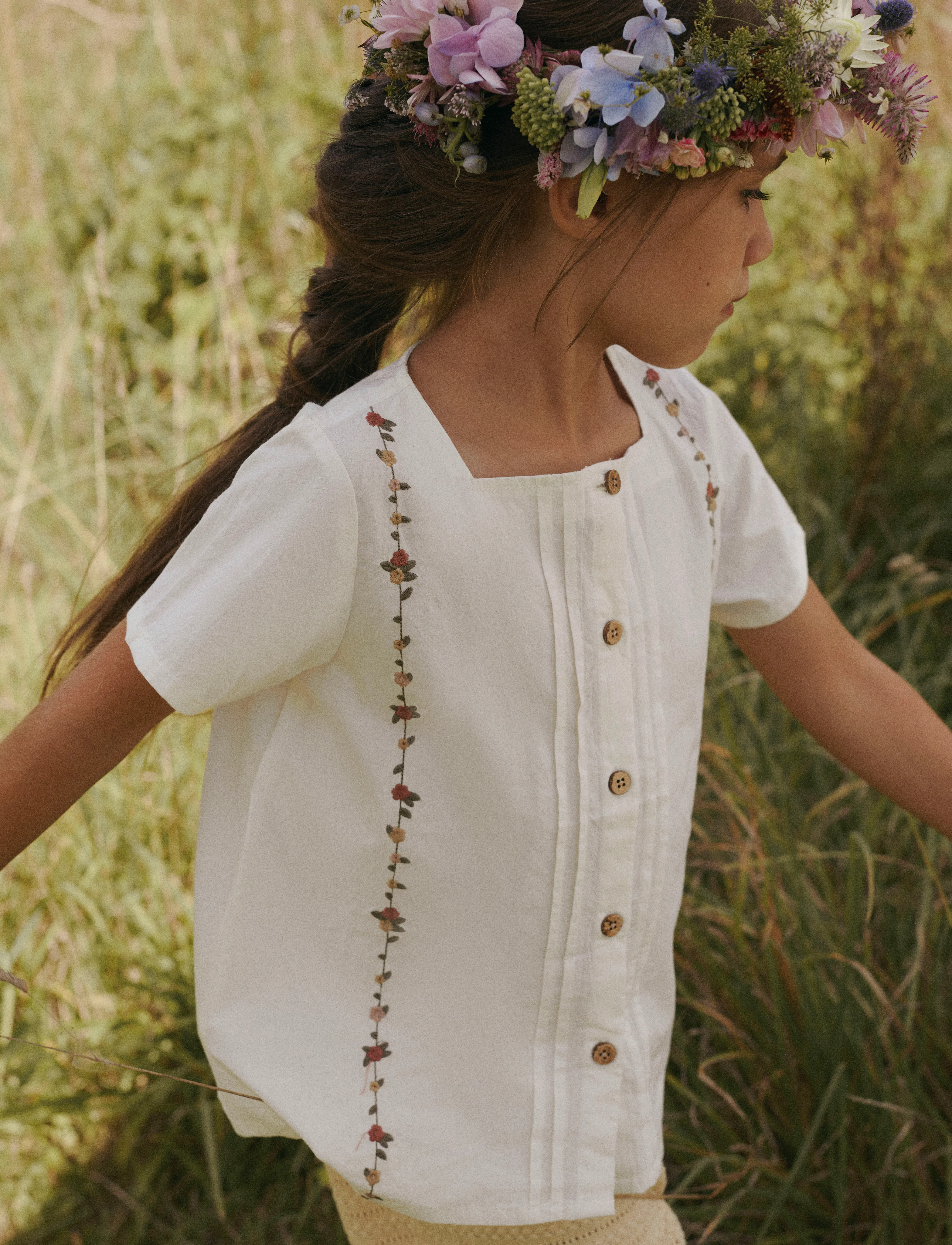 Lil'Atelier - NMFJOLENE SS LOOSE SHIRT LIL - coconut milk - 3
