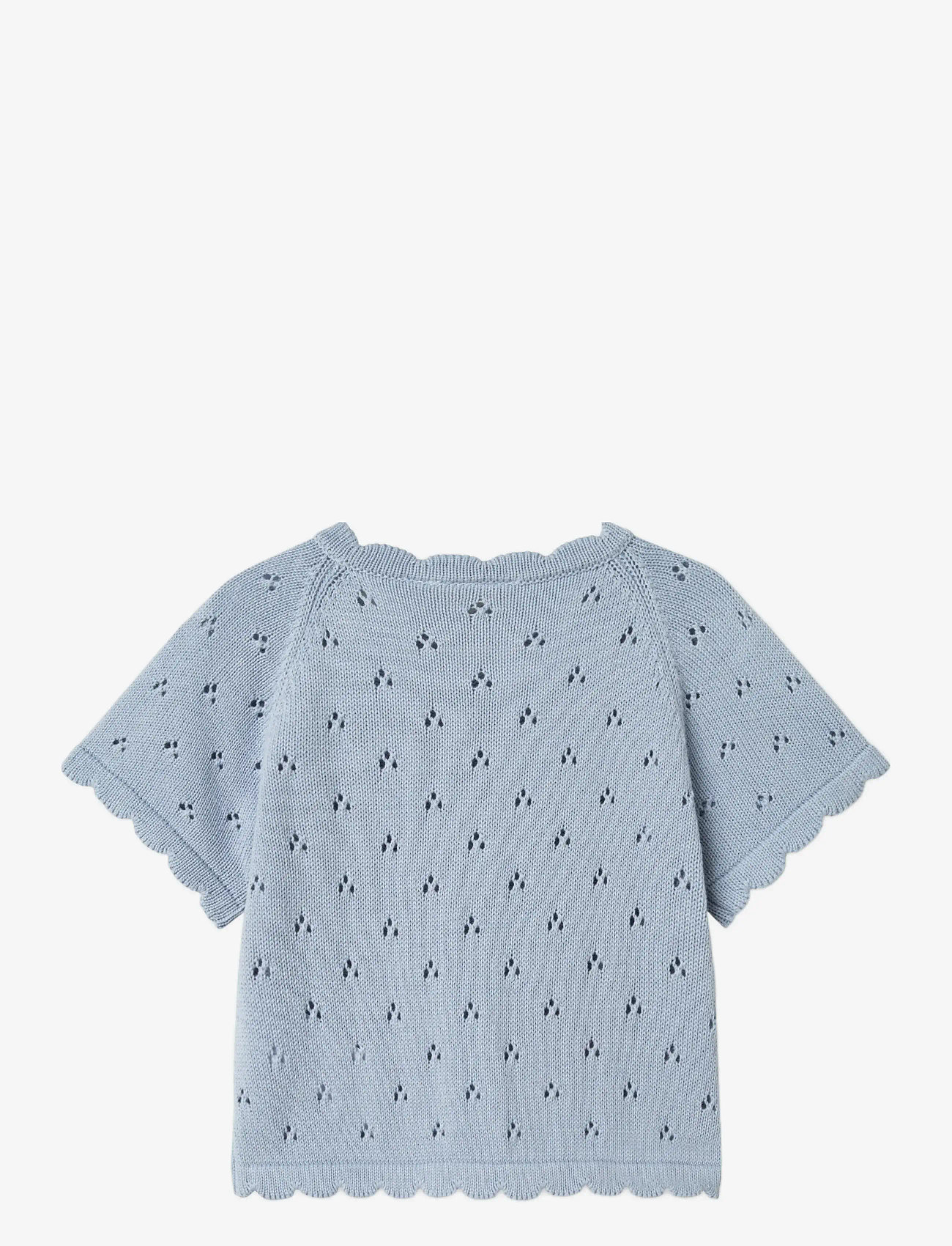 Lil'Atelier - NMFJOLA SS KNIT LIL - efterårstøj - zen blue - 1