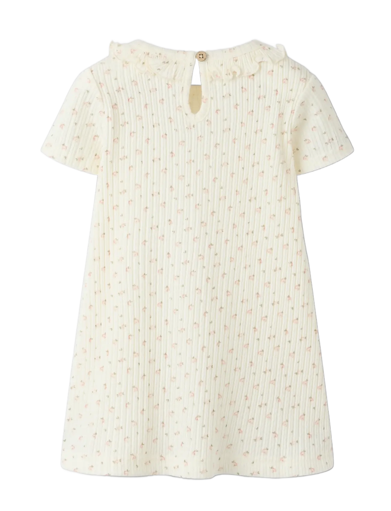 Lil'Atelier - NMFHULLA HUA SS DRESS LIL - kortärmade vardagsklänningar - coconut milk - 1