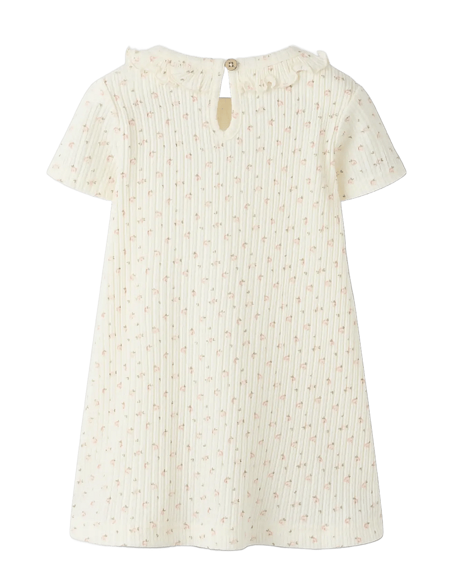 Lil'Atelier - NMFHULLA HUA SS DRESS LIL - kortärmade vardagsklänningar - coconut milk - 1