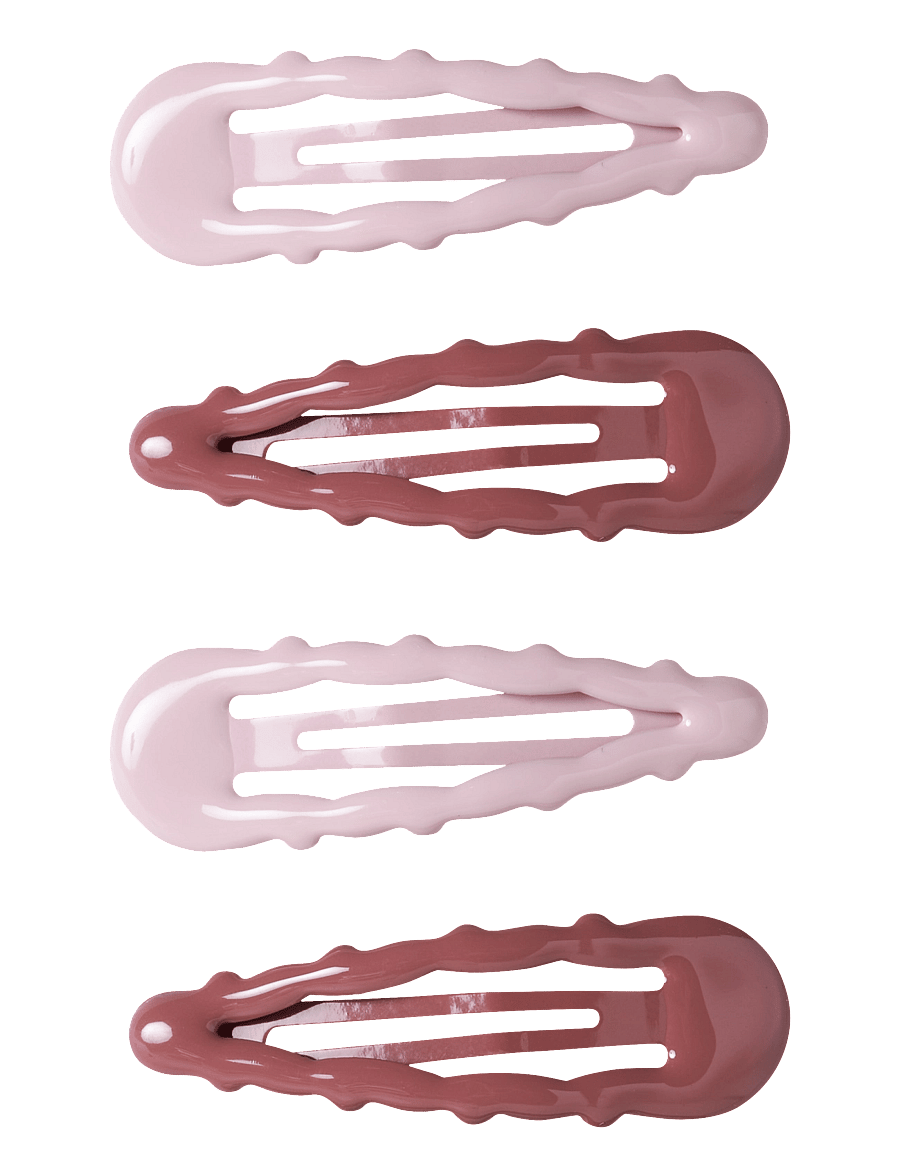 Lil'Atelier - NMFACC-HANNE 4P HAIR CLIPS LIL - hushed violet - 0