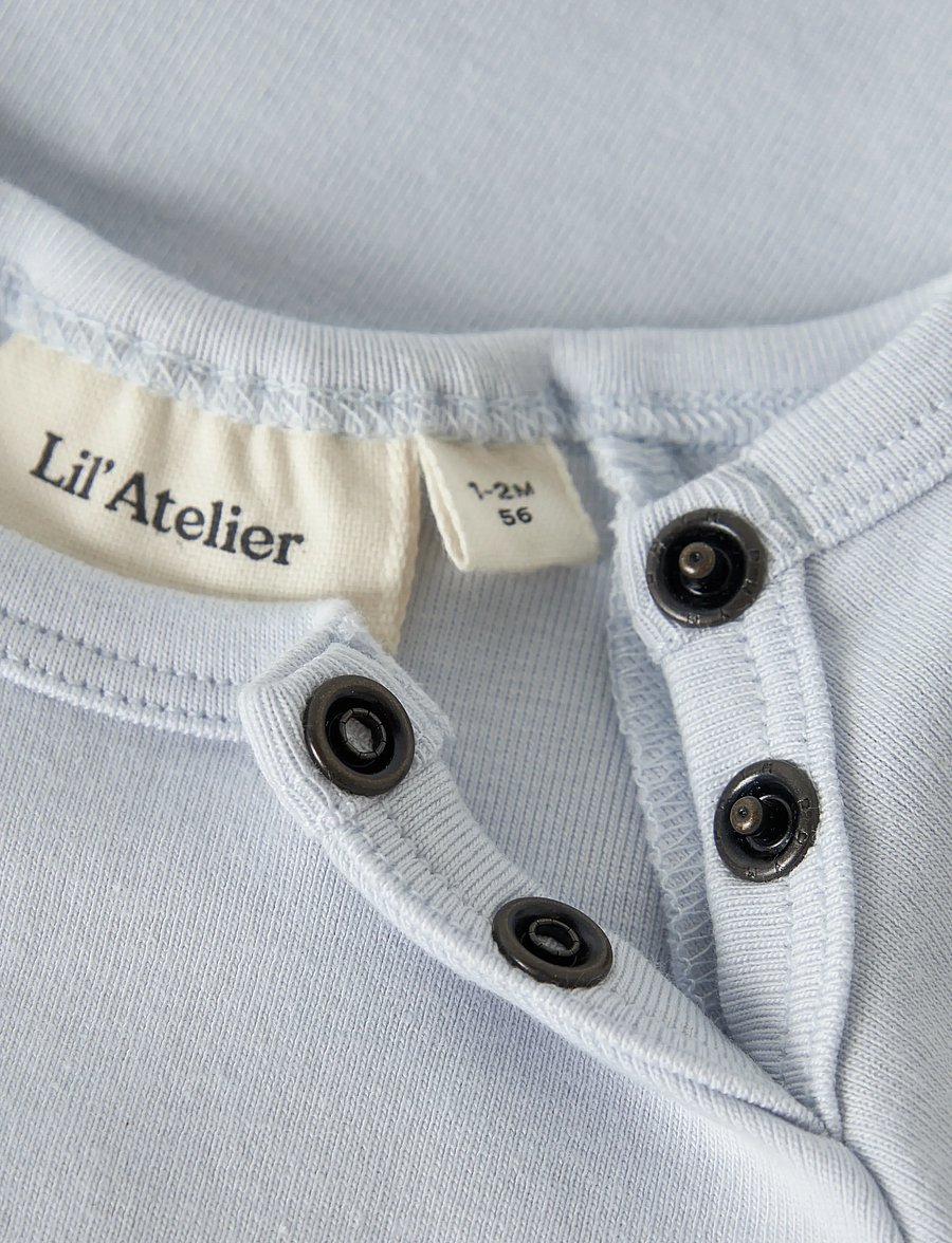 Lil'Atelier - NBMLALO TAB SS SLIM BODY LIL - kurzärmelige bodys - plein air - 2