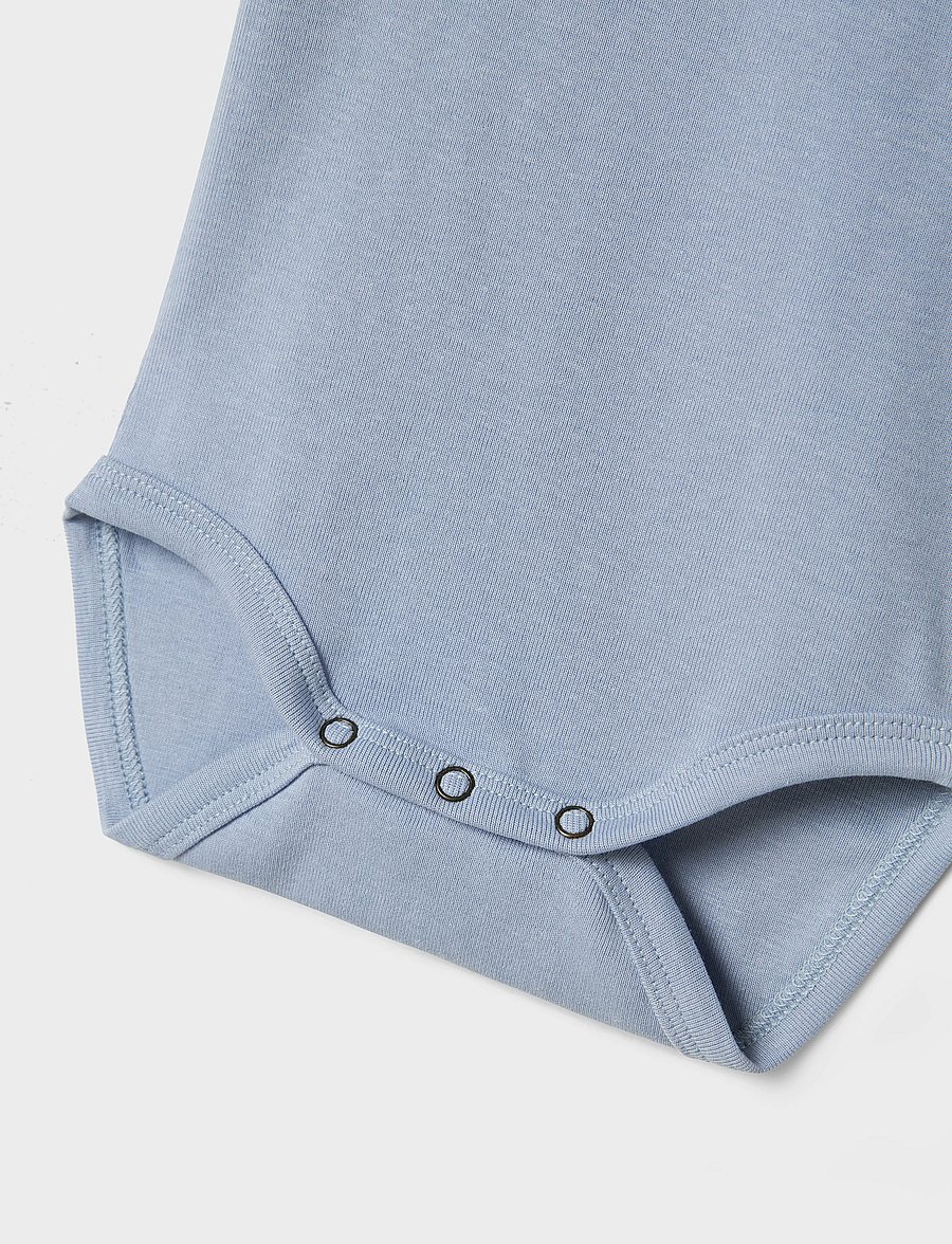 Lil'Atelier - NBMLALO TAB SS SLIM BODY LIL - bodies à manches courtes - zen blue - 0