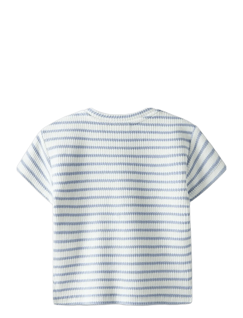 Lil'Atelier - NBMTADEO SS LOOSE TOP LIL - kurzärmelige - zen blue - 1