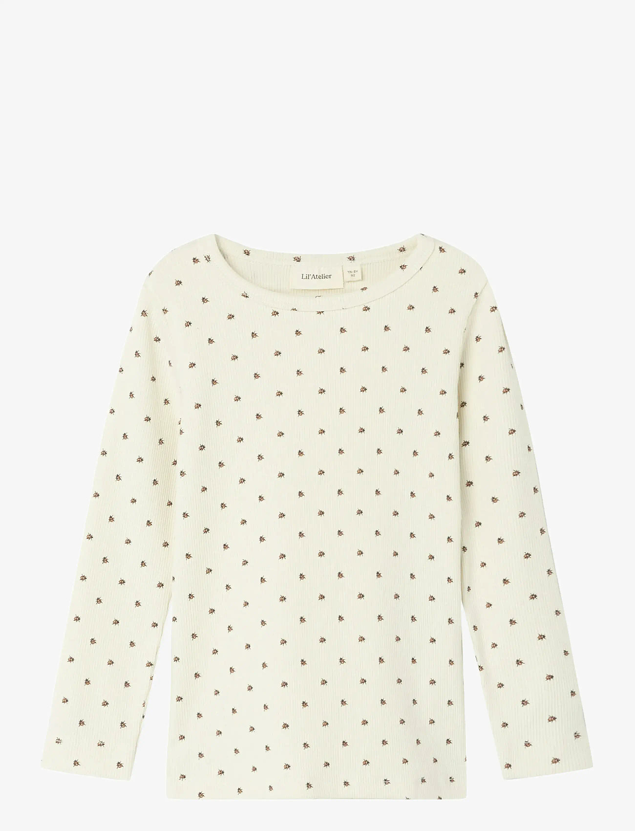 Lil'Atelier - NMNLAGO KIM LS SLIM TOP LIL NOOS - langærmede t-shirts - turtledove - 1
