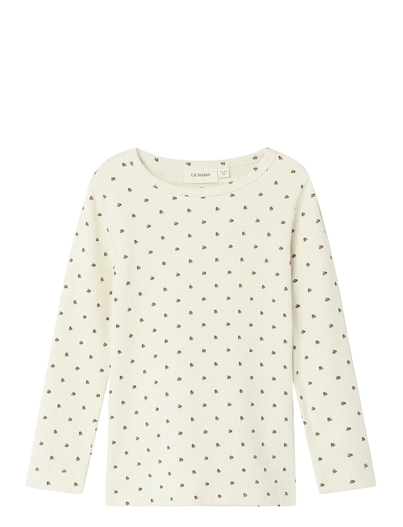 Lil'Atelier - NMNLAGO KIM LS SLIM TOP LIL NOOS - langärmelig - turtledove - 1