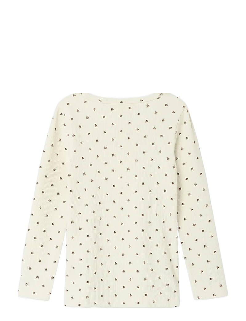 Lil'Atelier - NMNLAGO KIM LS SLIM TOP LIL NOOS - langärmelig - turtledove - 2