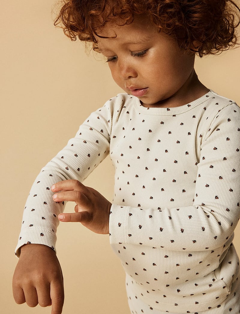 Lil'Atelier - NMNLAGO KIM LS SLIM TOP LIL NOOS - langärmelig - turtledove - 4