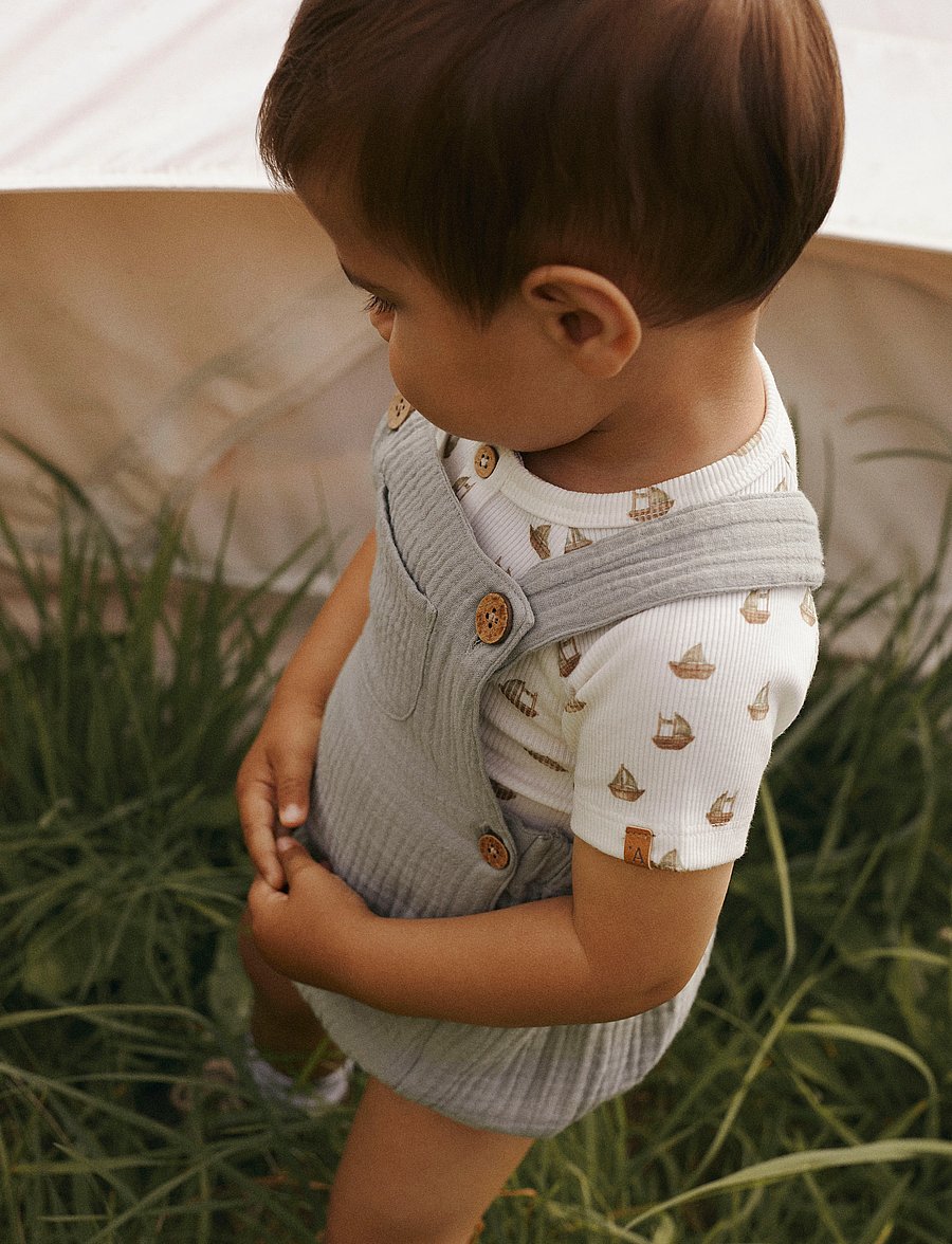 Lil'Atelier - NBMLAVO ENI SS SLIM BODY LIL - kortærmede bodyer - coconut milk - 2