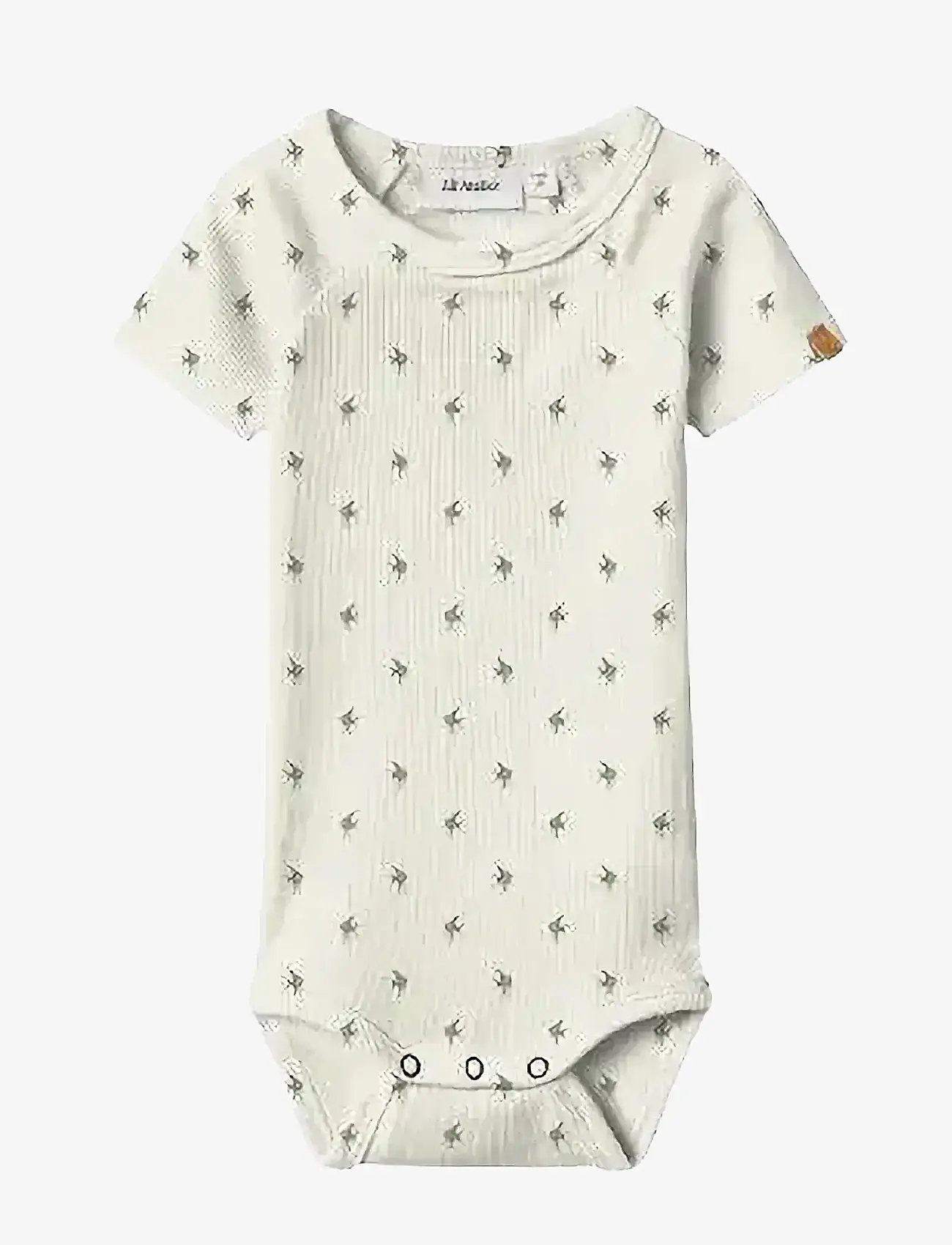 Lil'Atelier - NBMLAVO ENI SS SLIM BODY LIL - kortärmade bodies - coconut milk - 0