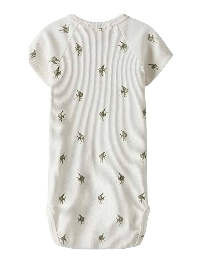 Lil'Atelier - NBMLAVO ENI SS SLIM BODY LIL - kortärmade bodies - coconut milk - 1