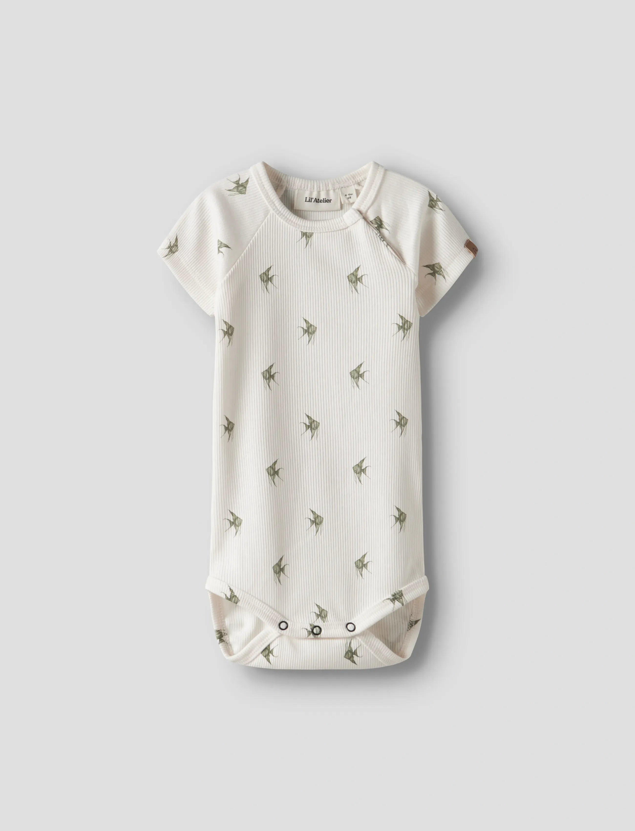 Lil'Atelier - NBMLAVO ENI SS SLIM BODY LIL - lühikeste varrukatega bodid - coconut milk - 2