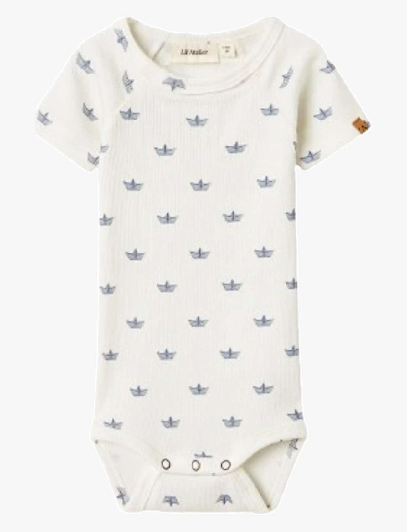 Lil'Atelier - NBMLAVO ENI SS SLIM BODY LIL - kortærmede bodyer - coconut milk - 0