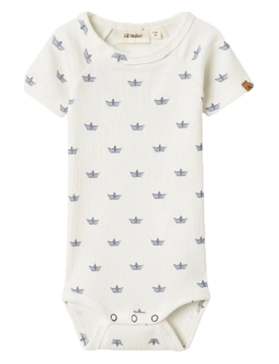 Lil'Atelier - NBMLAVO ENI SS SLIM BODY LIL - lyhythihaiset bodyt - coconut milk - 0