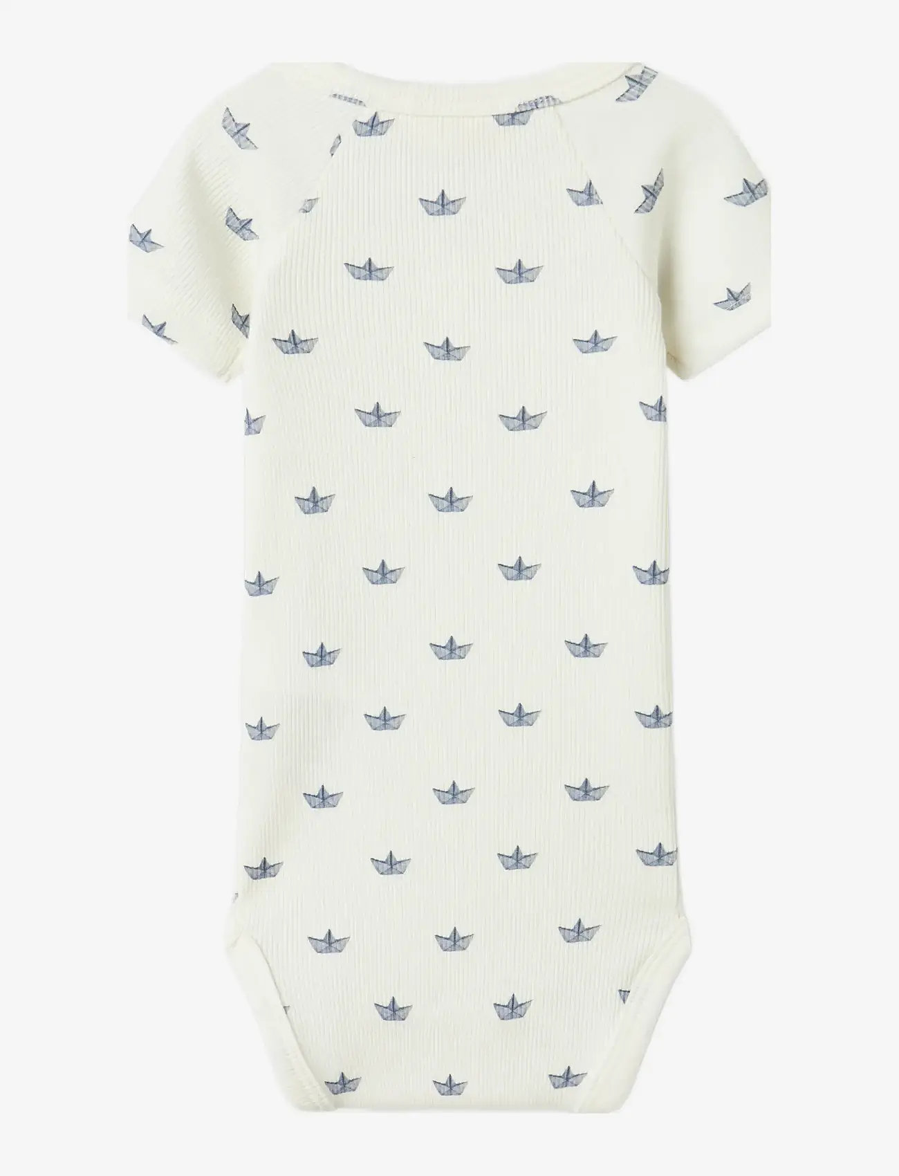 Lil'Atelier - NBMLAVO ENI SS SLIM BODY LIL - kortærmede bodyer - coconut milk - 1