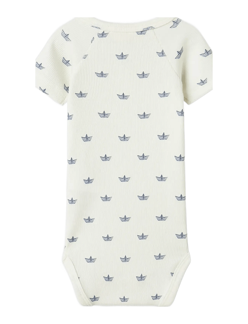 Lil'Atelier - NBMLAVO ENI SS SLIM BODY LIL - kortærmede bodyer - coconut milk - 1