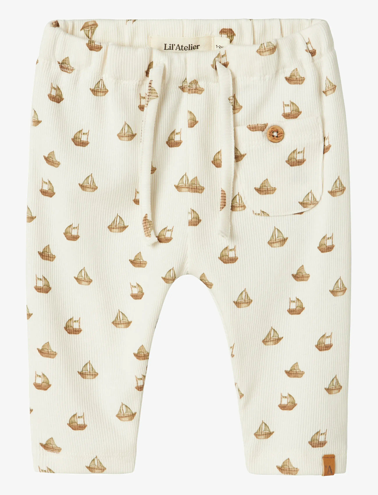 Lil'Atelier - NBMLAVO EKO LOOSE PANT LIL - sweatpants - coconut milk - 0