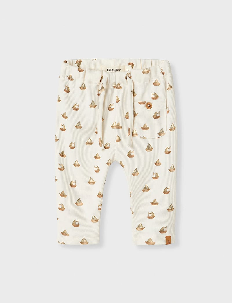 Lil'Atelier - NBMLAVO EKO LOOSE PANT LIL - sweatpants - coconut milk - 2