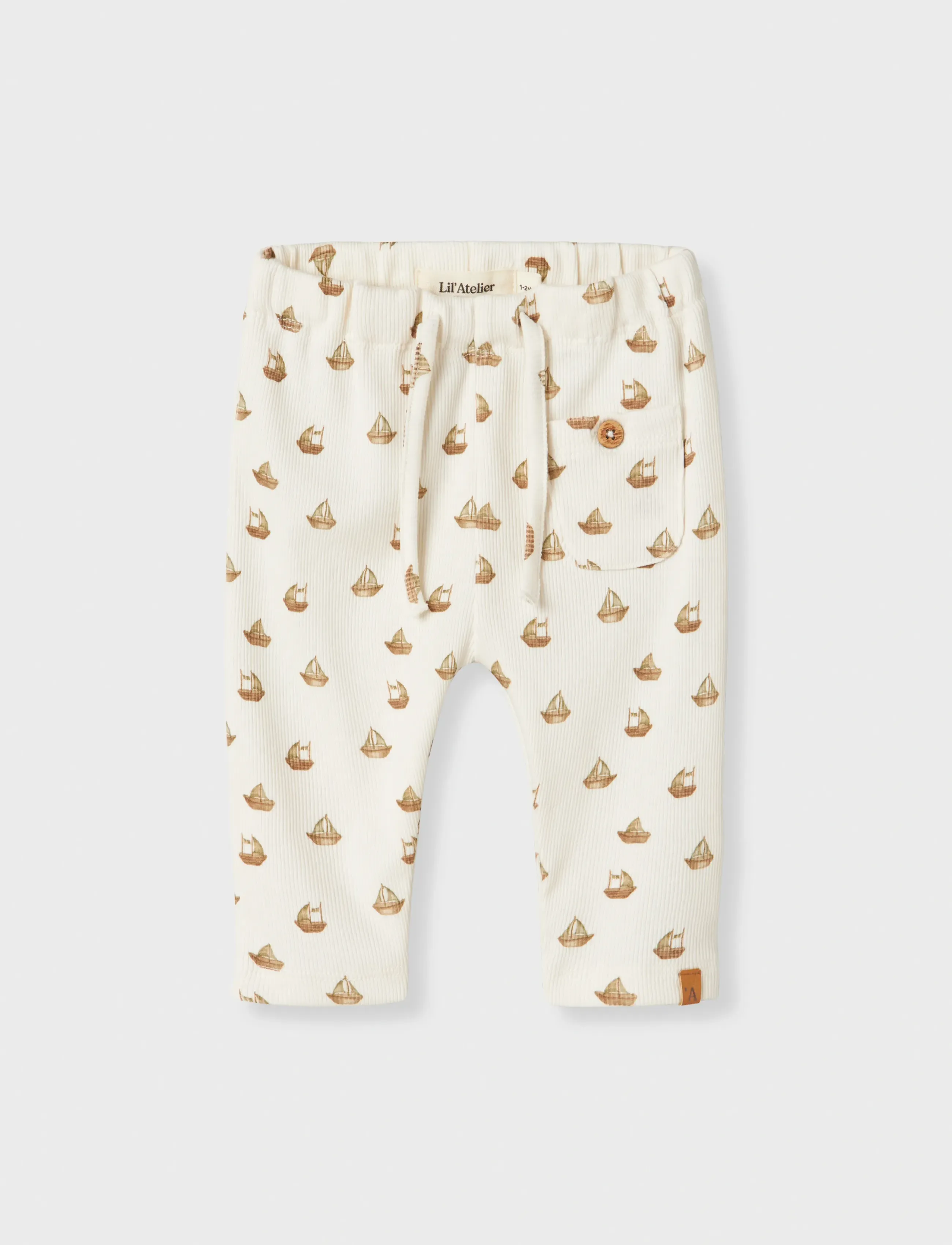 Lil'Atelier - NBMLAVO EKO LOOSE PANT LIL - sweatpants - coconut milk - 2