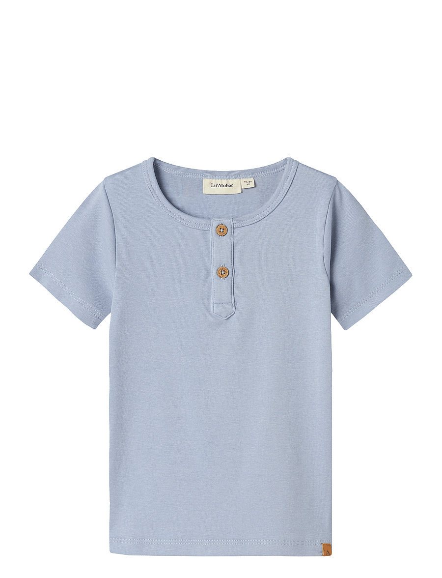 Lil'Atelier - NMMLALO TAJ SS SLIM TOP LIL - zen blue - 0