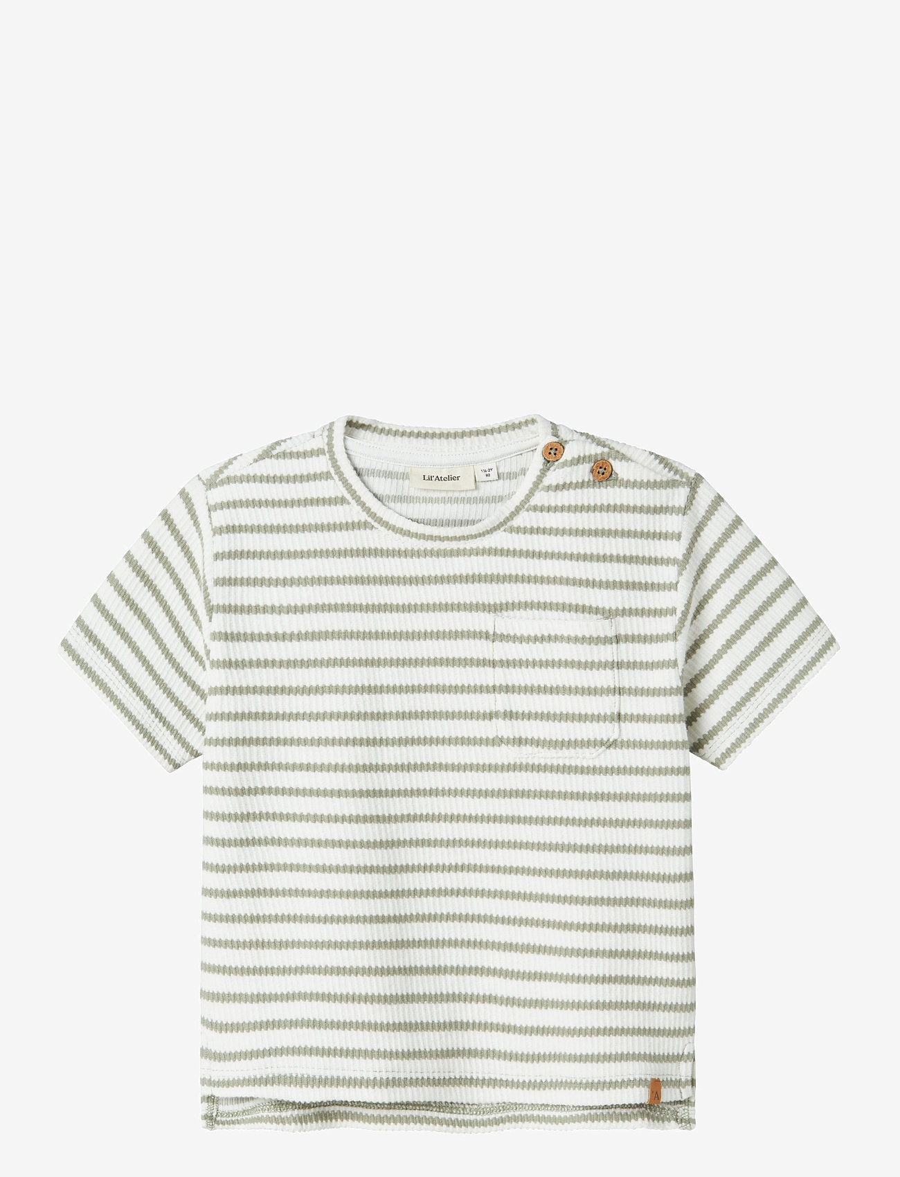 Lil'Atelier - NMMTADEO SS LOOSE TOP LIL - seagrass - 0