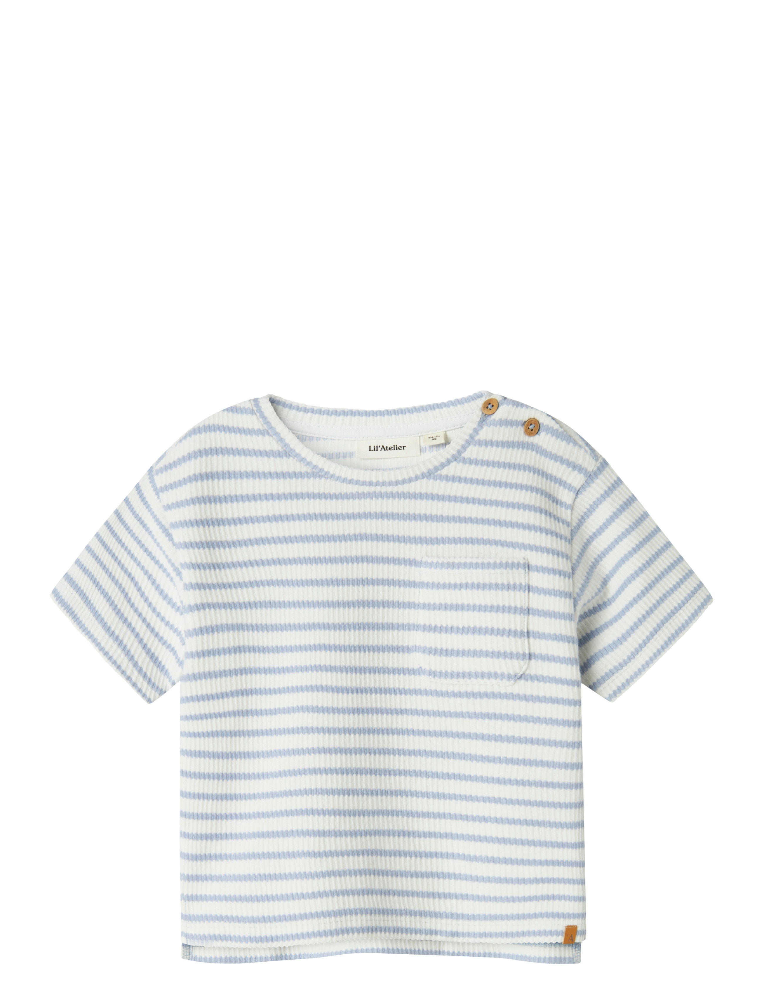 Lil'Atelier - NMMTADEO SS LOOSE TOP LIL - zen blue - 1
