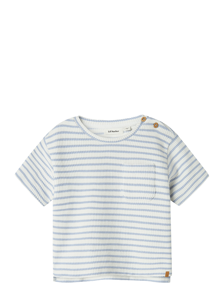Lil'Atelier - NMMTADEO SS LOOSE TOP LIL - zen blue - 1