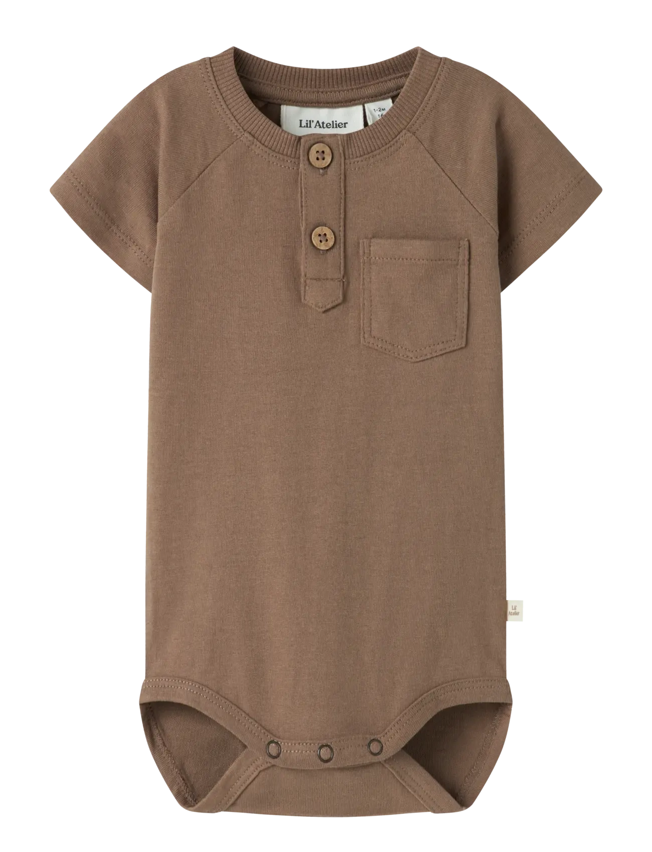 Lil'Atelier Nbmdolan Joe Ss Body Lil, 74, Bodys, Braun - Short-sleeved, Kinder