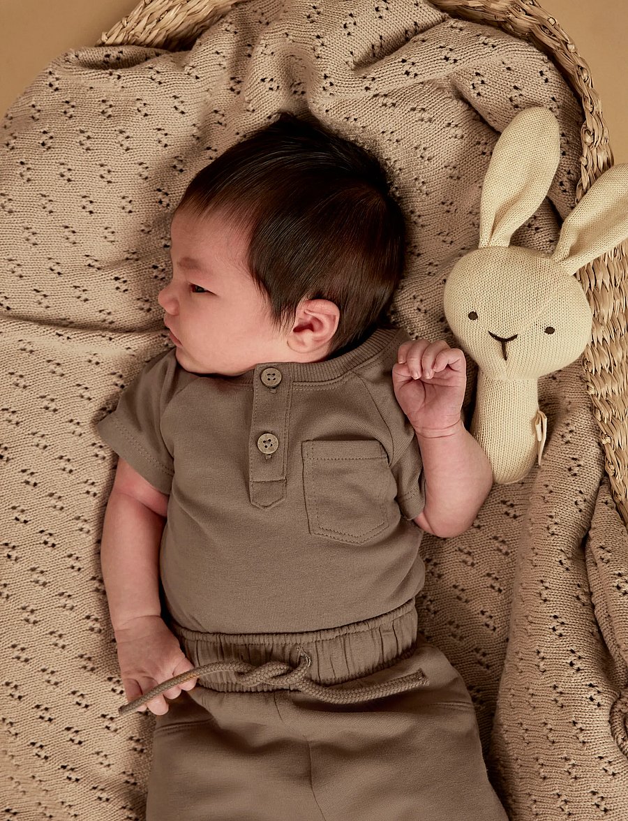 Lil'Atelier - NBMDOLAN JOE SS BODY LIL - kurzärmelige bodys - coca mocha - 2