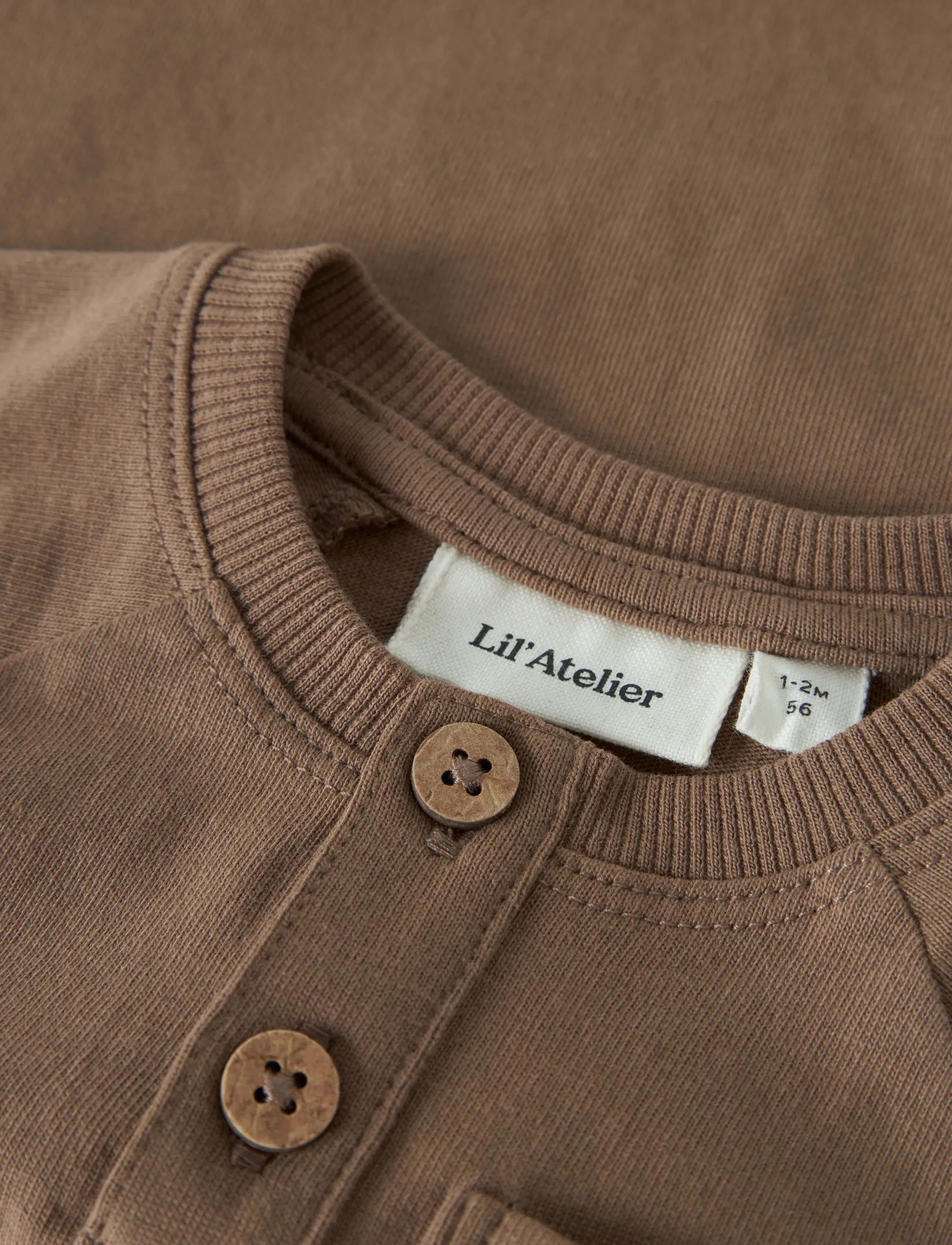 Lil'Atelier - NBMDOLAN JOE SS BODY LIL - kortærmede bodyer - coca mocha - 3