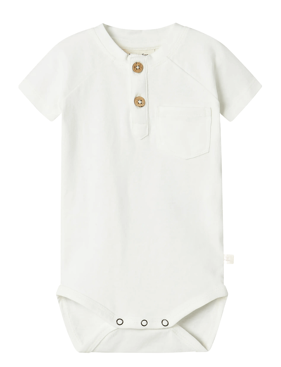Lil'Atelier - NBMDOLAN JOE SS BODY LIL - bodies à manches courtes - coconut milk - 0
