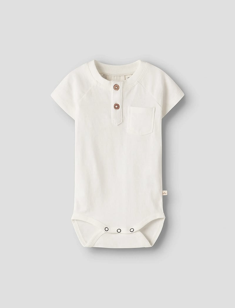 Lil'Atelier - NBMDOLAN JOE SS BODY LIL - smėlinukai trumpomis rankovėmis - coconut milk - 2