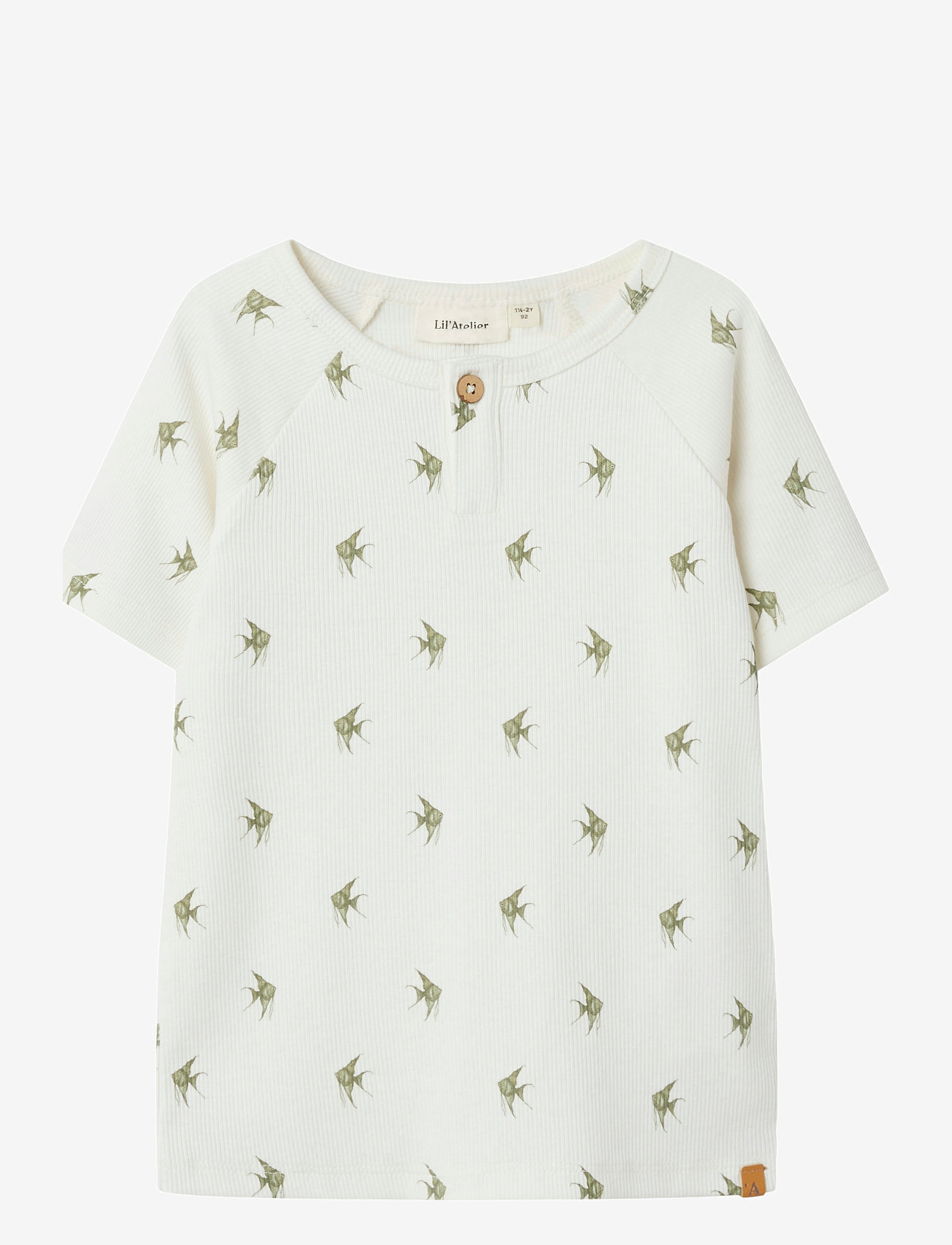 Lil'Atelier - NMMLAVO ENI SS SLIM TOP LIL - krótki rękaw - coconut milk - 1